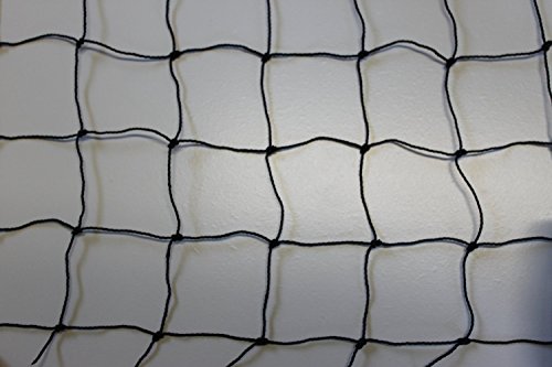 PieloBa Volierennetz Breite 10 m Länge wählbar Tiergehege Hühnerauslauf schwarz Masche 5 cm - Stärke: 1,2 mm von PieloBa