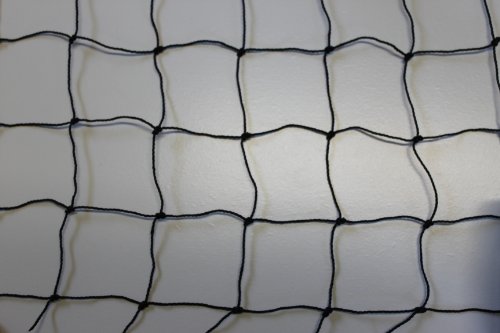 Volierennetz - Tiergehege - Netz - schwarz - Masche 5 cm - Stärke: 1,2 mm - Größe: 15,00 m x 25 m von Pieloba