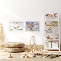 Set Kinderbilder Luftballonreise Und Baumhaus von PiepsUndPappe