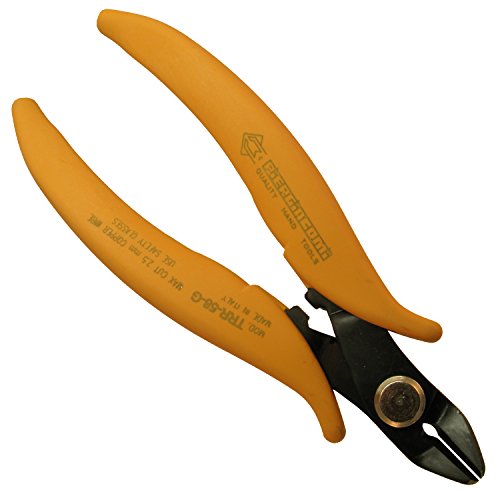Piergiacomi Medium-Seitenschneider mit 21 Grad abgewinkeltem Kopf und 14 mm Schneidlänge, Kupfer plus Soft Drähte bis Durchmesser 2.5 mm (10 AWG), 1 Stück, TRR58G von PIERGIACOMI