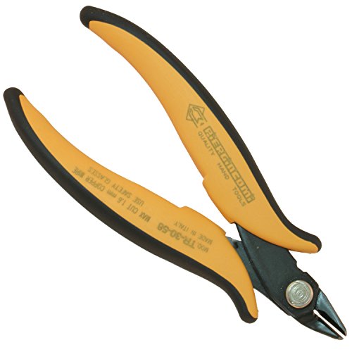 Piergiacomi Chamfered-cut medium blunt nipper with an 8mm long jaw set at a 21-degree angle for cutting copper and other soft wire up to 1.6 mm (14 AWG), 1 Stück, TR3058 von PIERGIACOMI
