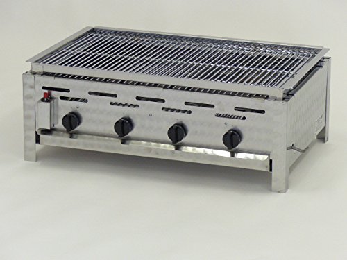 Gasgrill/Gastrobräter für Erdgas mit Lavasteineinsatz von Pierre Archinal Gastrobräter