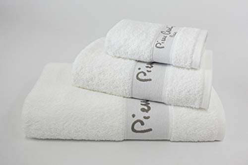 Pierre Cardin - 3er-Set Handtücher PC Logo - Schminktisch, Waschbecken und Dusche - Weiß von Pierre Cardin