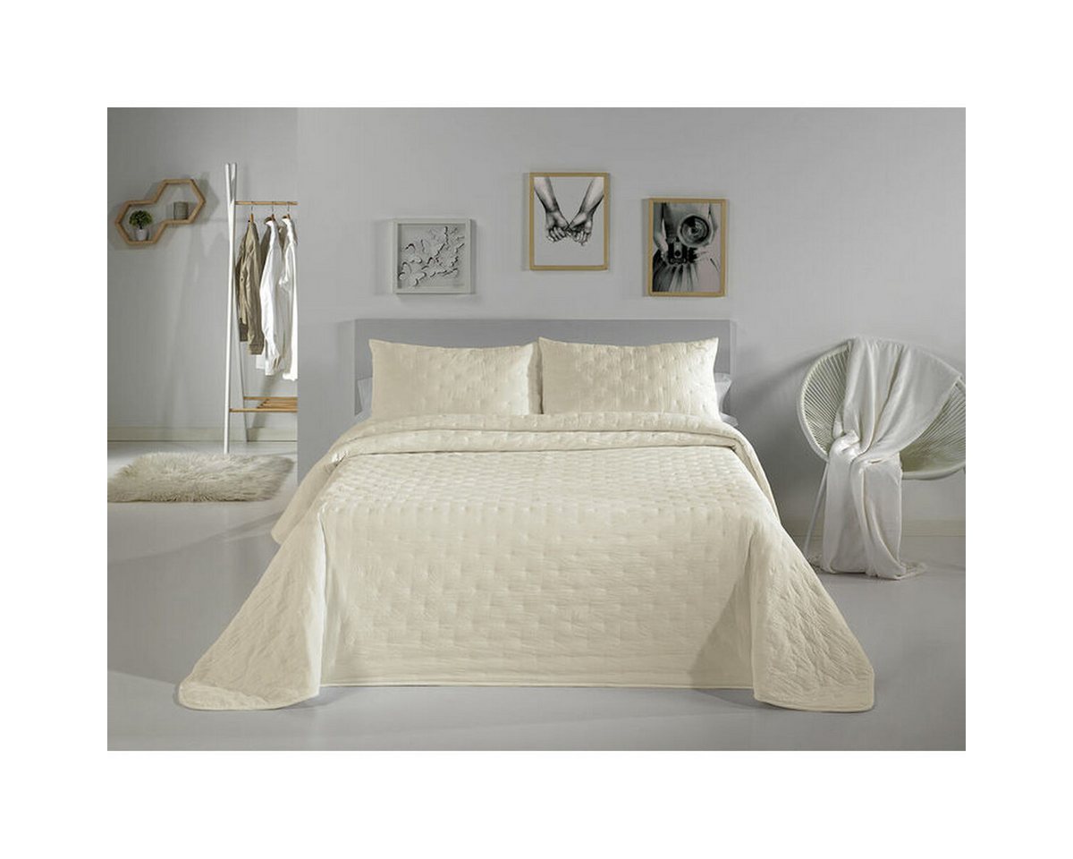 Pierre Cardin Bettbezug, Steppdecke Pierre Cardin DOTS Erde King size (3 Stücke) von Pierre Cardin