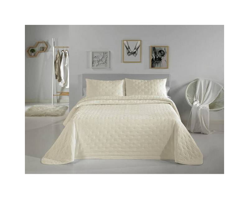 Pierre Cardin Bettbezug, Steppdecke Pierre Cardin DOTS Erde King size (3 Stücke) von Pierre Cardin