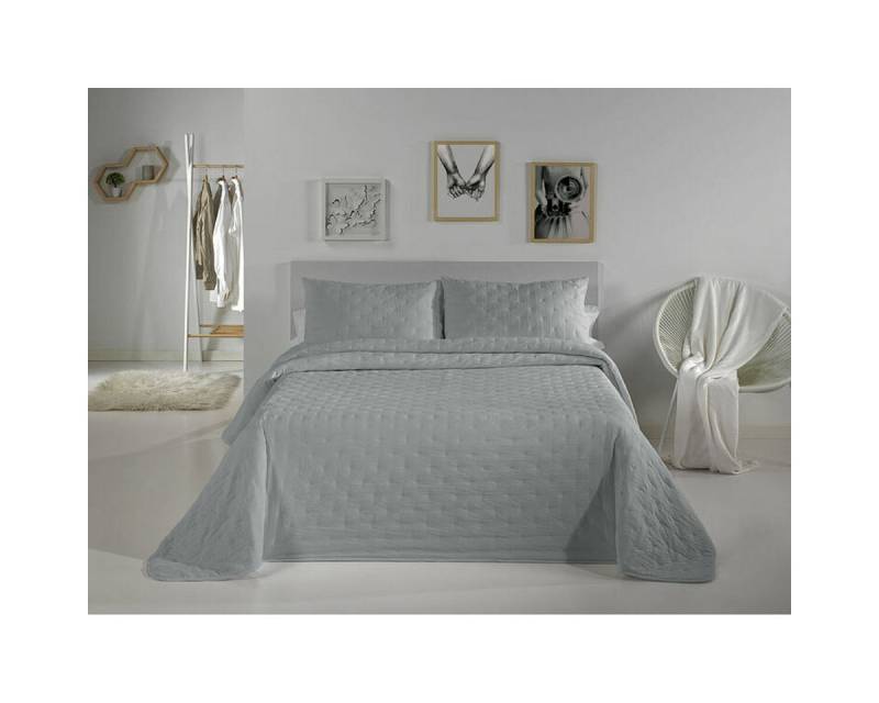 Pierre Cardin Bettbezug, Steppdecke Pierre Cardin DOTS Perlgrau Double size (3 Stücke) von Pierre Cardin