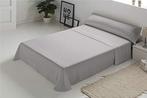 Pierre Cardin - Bettwäsche-Set Arcadia, 100% Baumwolle, für Bett mit 105 cm Breite, Grau von Pierre Cardin