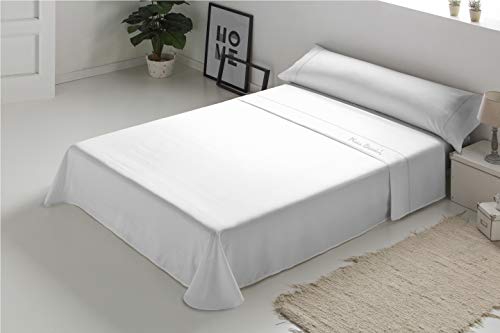 Pierre Cardin - Bettwäsche-Set Arcadia 100% Baumwolle - Bett 135 - Farbe Weiß von Pierre Cardin