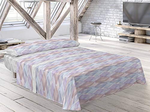 Pierre Cardin - Bettwäsche-Set CRES - Bett 135 cm - Farbe Malve C10 von Pierre Cardin