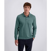 Pierre Cardin Langarm-Poloshirt, Brusttasche mit Marken- Applikation von Pierre Cardin