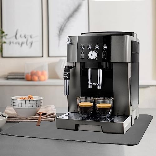 Pietuley Rutschfeste Unterlage Kaffeemaschine Pad für SodaStream Flaschenhalter Wassersprudler Abtropfmatte Geschirr, Kaffeevollautomate Antirutschmatte Küche Barmatte Tampermatte Kaffeematte 30x40cm von Pietuley