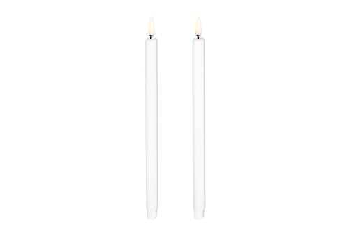 Piffany Copenhagen Uyuni – LED Taper Candle / 2er-Pack – Nordic White – 1,3 x 25 cm (UL-TA-NW01325-2) von Piffany Copenhagen