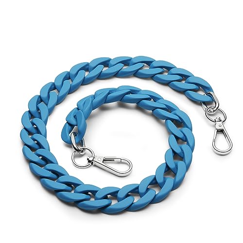 Pigna, EINCHROME KETTENKETTE PATTERN, hellblau, 1 Mehrzweck-Leine mit Haken auf beiden Seiten, erhältlich in 4 Farben von Pigna
