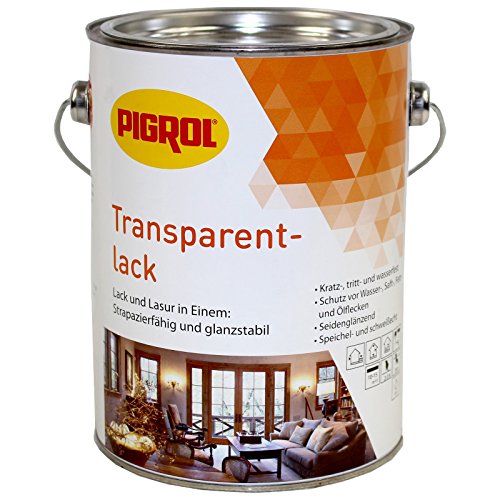 Pigrol Transparentlack für Holz Innen und Außen eiche 2,5L von Pigrol