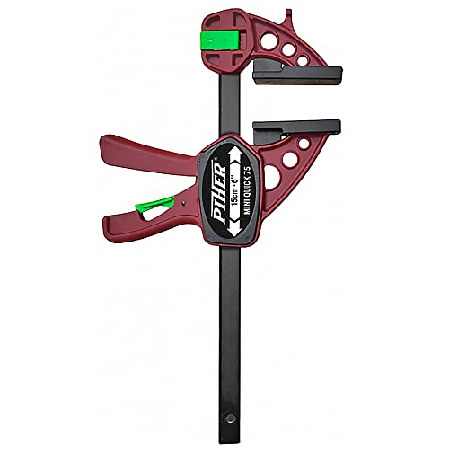 2 Stück Piher Mini Quick Einhandzwinge 30 cm Schraubzwinge Spann Spreiz Zwinge Klemme von HUSUIME