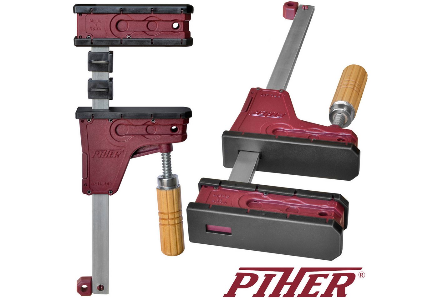 Piher Einhandzwinge 4 x Piher Parallel Schraubzwinge PRL 400 kg 80 cm Piher Einhandzwinge 4 x Piher Parallel Schraubzwinge PRL 400 kg 80 cm von Piher