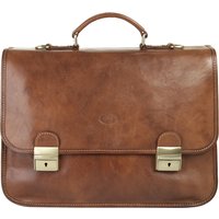 Piké Aktentasche echt Leder, Made in Italy von Piké