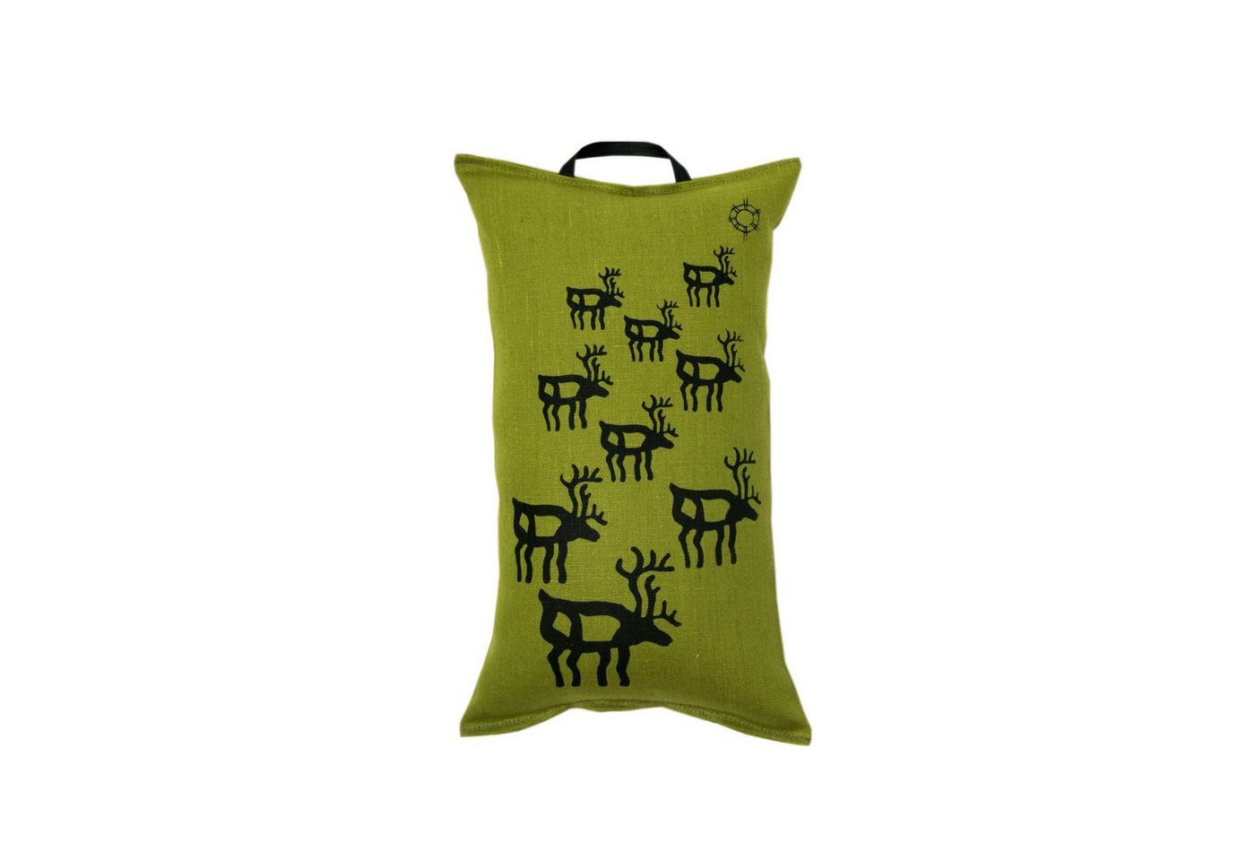 Pikkupuoti Oy Saunakopfstütze Pikkupuoti Oy Saunakissen Rentier Lime finnisches Sauna Kissen Grün von Pikkupuoti Oy