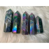 Wunderschöne Aura Moos Achat Türme [ Kristall Heilung ] Obsessed von PiksysProjects