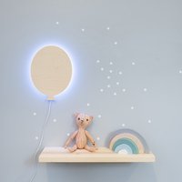 Nachtlicht Fürs Kinderzimmer, Aus Holz, Ballonlampe, Kinderzimmerlicht, Hausbettzubehör, Kinderzimmer-Nachtlicht von PikuLights