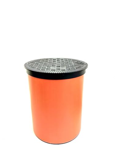 KG Rohr DN400/50cm lang Deckel Schwarz Grau Grün Wartungsschacht Abwasserschacht KG Schacht (Rohr mit Deckel Schwarz) von Pila