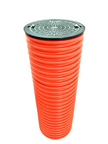 PILA Kontrollschacht Wellrohr DN315/1m Sickerschacht Deckel KG Rohr Drainage (Wellrohr mit Deckel1m) von Pila