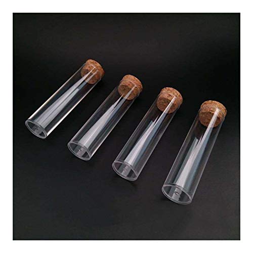 Pilang Zxxin-Experimentelle Teströhre, 100PCS / Pack-Flachbodenplastikschlauch, 25 * 95mm, Hand-Made Verpackung Rohr Hart Transparent Vial wie Glas,Schönes Geschenk von Pilang