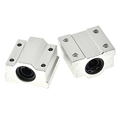 Pilang Zxxin-Linearführung, 4 Stücke 8mm Linearkugellagerblöcke Linearkugellagerblöcke 3D Drucker Teile SCS12UU SCS8LUU SCS10LUU SCS16UU Langlebig (Guide Length :SCS16LUU) von Pilang
