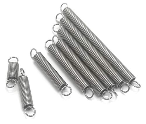 Pilang Zxxin-Zugfeder, 10Pcs, Stahl Doppelhaken Kleine Zugfedern, Hardware Zubehör Draht Dia 0.3mm Außen-Ø 2 mm Länge 10-50mm, Industrielle Feder (Length : 0.3 x 2 x 10mm) von Pilang