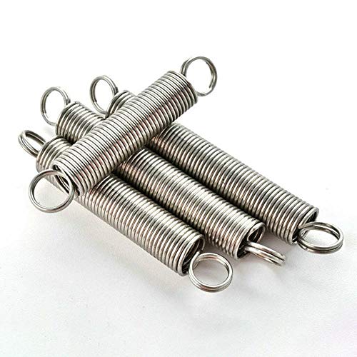 Pilang Zxxin-Zugfeder, Hardware Zubehör Stahldrahtdurchmesser 1,5 mm Außendurchmesser 10 mm, 2 St., Doppelhaken Kleine Expansion Zugfeder, Industrielle Feder (Length : 1.5 x 10 x 50mm) von Pilang