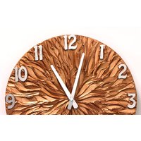 Große Wanduhr Kupfer Wanduhr, Kupfer Farbe Und Silber Original Malerei Uhr Bürodeko Unikat Sonne Mannhöhle Große Wanduhr Kupfer Wanduhr, Kupfer Farbe Und Silber Original Malerei Uhr Bürodeko Unikat Sonne Mannhöhle von PilipArt