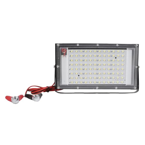 100W Flood Light Board IP66 wasserdichte Outdoor -LED -Hochwasser mit Batterie -Alligator -Clip für Notfall -Notfall -DC12V -Eisen -PC -Material 296g von Pilipane