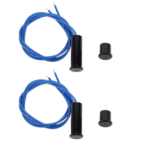 2 Sätze EIN einkeimanter Magnetschalter AC220V Iron NC Kabelgebundene Türsensorfenster Schalter für Alarmsystemzugriffskontrolle von Pilipane