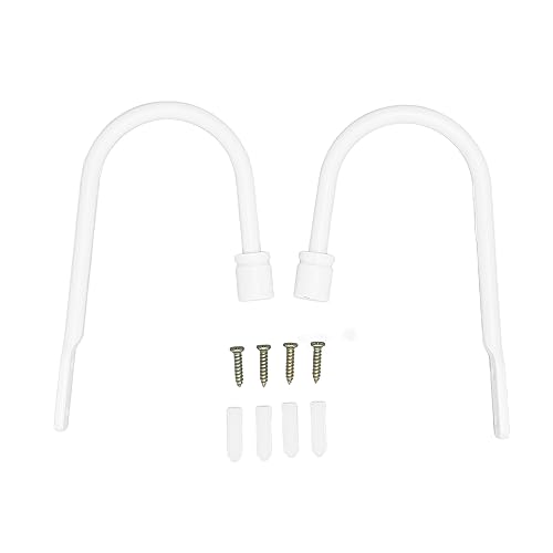 2 Stück Gardbacks U-Form Kohlenstoffstahl-hohe Härte-Pulver beschichtete Vorhang-Tie backs für Familien-Büro-Hotel-langlebige elegante Fenster-Garderoben-Haken für Wohnzimmer von Pilipane