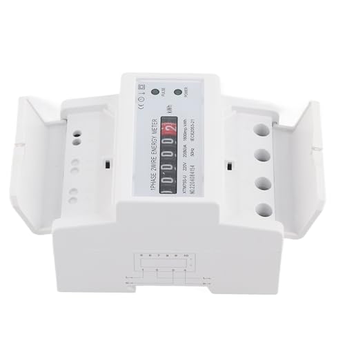 220 V Digital 1 Phase 2 Draht 4P Din-Schiene Stromzähler Elektronischer KWh-Meter (20 (80) a) von Pilipane