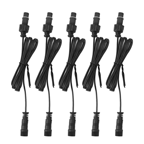 5 PCs 3,3ft Deck Leichtverlängerung Kabel 2 Pin IP67 wasserdichtes Verlängerungskabel für männliche weibliche Stecker für Outdoor von Pilipane