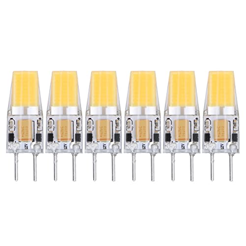 5 W AC DC 12 V COB Leuchtmittel, Leuchtmittel LED GY6.35 Bi Pin Base, Deckenleuchte aus Silikon, energiesparend, nicht dimmbar, entspricht 30 W (6 Stück), COB GY6 35 Deckenleuchte, Silikon, Wand von Pilipane