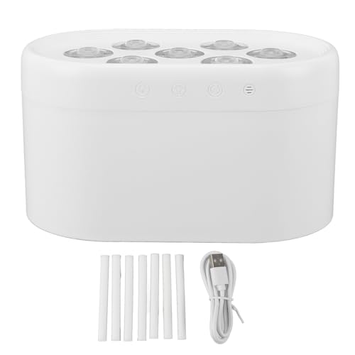 Ätherische Öldiffusor -Luftbefeuchter therapie Diffusor cooler Mist -Luftbefeuchter mit dynamischen Lichtern Smart Timing für Home Office ABS PP Material 17x9.5x10 cm verstellbar (Weiß) von Pilipane