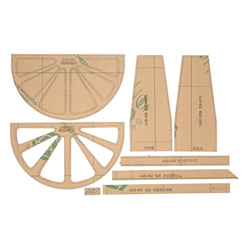 Acryl -Umhängetaschen Muster Schablone Schablone klares Leder Handwerk DIY -Werkzeug für einzelne Umhängetaschen 8pcs Premium Acrylmaterial präzise Schneiddesign für von Pilipane