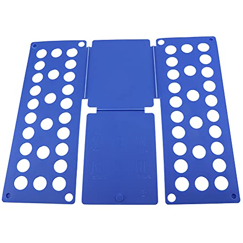 Blauer Ordner für Hemden, Hosen und mehr, geeignet für Erwachsene und Kinder. Kleidungsordner-Tafel für die Schrankorganisation. Kleidung schnell und effizient falten (Blue) von Pilipane