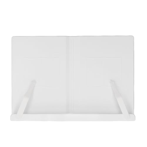 Desktop -Leseständer Multifunktional ergonomisch einstellbarer Buchhalter für Tablet Mobiltelefon Notebook Studie Office ABS Material (Weiß) von Pilipane