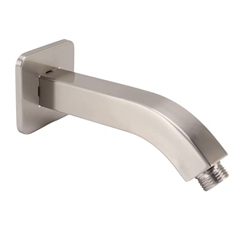 Duscharmverlängerungsrohr Messing Duschkopf Extender NPT Standard Design für Badezimmerdekoration Langlebige verchromte Messingmaterial 201G (Gebürstet) von Pilipane