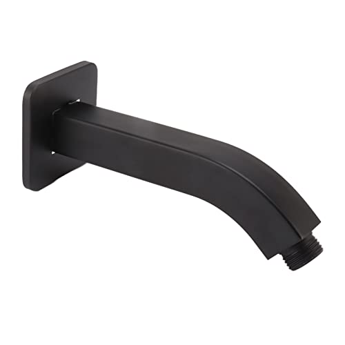 Duscharmverlängerungsrohr Messing Duschkopf Extender NPT Standard Design für Badezimmerdekoration Langlebige verchromte Messingmaterial 201G (Schwarz) von Pilipane