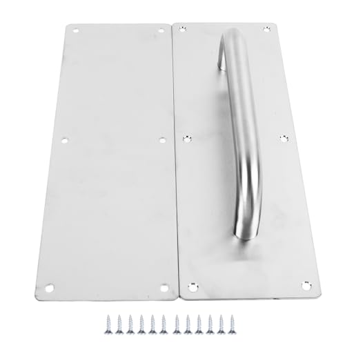 Edelstahl -Türgriff Pull Push Plate Gewerbliche Grad Hochleistungsstabil stabil langlebig modernes Slick -Design für Home Office Warehouse Doors Edelstahl 30x10x6cm 690g von Pilipane