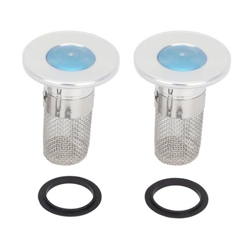 Edelstahlboden -Abflussfilter Popup Design Badewaschbecken Stopper Haarfänger mit Gummiringen für verschiedene Waschbeckenlöcher haltbar rostfeste 2pcs einfach zu installieren Edelstahlboden -Abflussfilter Popup Design Badewaschbecken Stopper Haarfänger mit Gummiringen für verschiedene Waschbeckenlöcher haltbar rostfeste 2pcs einfach zu installieren von Pilipane