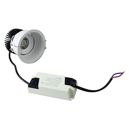 Eingebrauchtes LED -Spotlight 10W Einstellbarer Winkel 30 ° Anti -Blendung Low Blue Light Augenschutz für Wohnzimmer Hotel eingebettet Downlight Metal 100265V (Weiß) von Pilipane