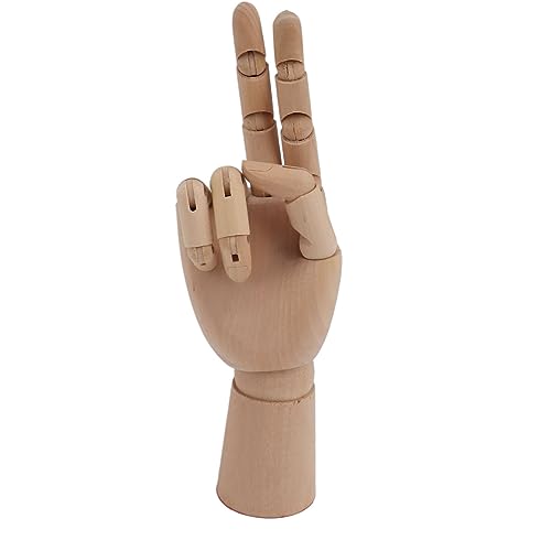 Flexible Holzhandmodell bewegliche Holzkünstler Manikin Handfigur Handmodell zum Skizzieren des Zeichnungsmalerei (7116a 0201 Rechte Hand klein) von Pilipane