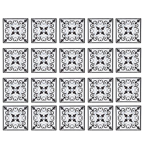 20 Stück Fliesenaufkleber,Wasserdicht Marokkanische Wandfliese Aufkleber Fliesensticker DIY Treppenaufkleber,PVC Diagonalaufkleber und Selbstklebende Tapete Fliesensticker Fliesen von Pilipane