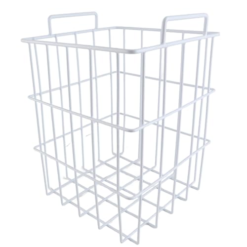Gefrierschrankkörbe mit hoher Kapazität Tiefkühlschrank Organizer Korb für Küchenfutter Lagerung fester Stahldraht mit PE -Beschichtung Haltbar rostfeste Reinigung (Höhe 315 mm) von Pilipane