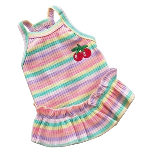 Haustierkleid Hunde Rock Welpe Rock modisch niedlich dünn atmungsaktiv (Rosa l) von Pilipane